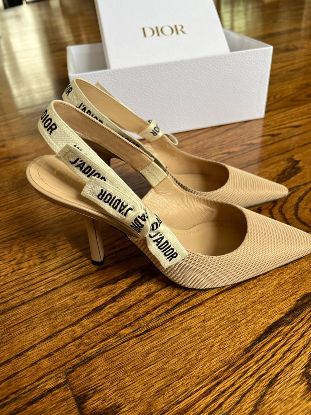 Dior Pink Blush J'Adior Slingback Pointed Toe Pump - 8.5 - Picture 12 of 14